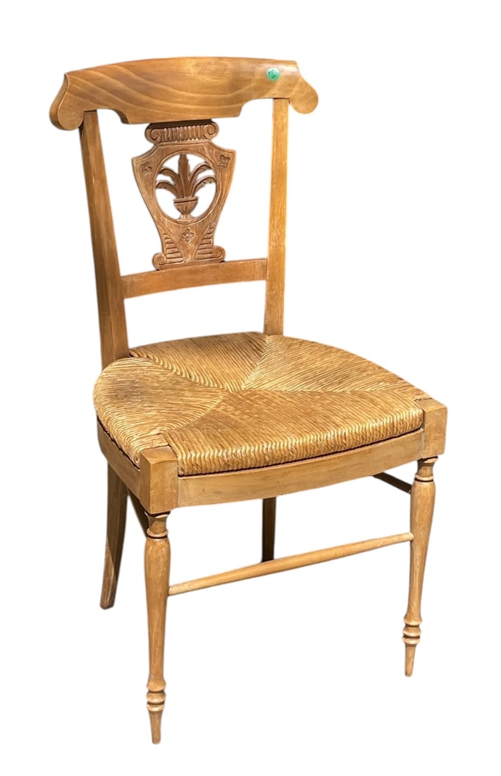 FRENCH COUNTRY STYLE CARVED SIDE CHAIR (1 of 5)