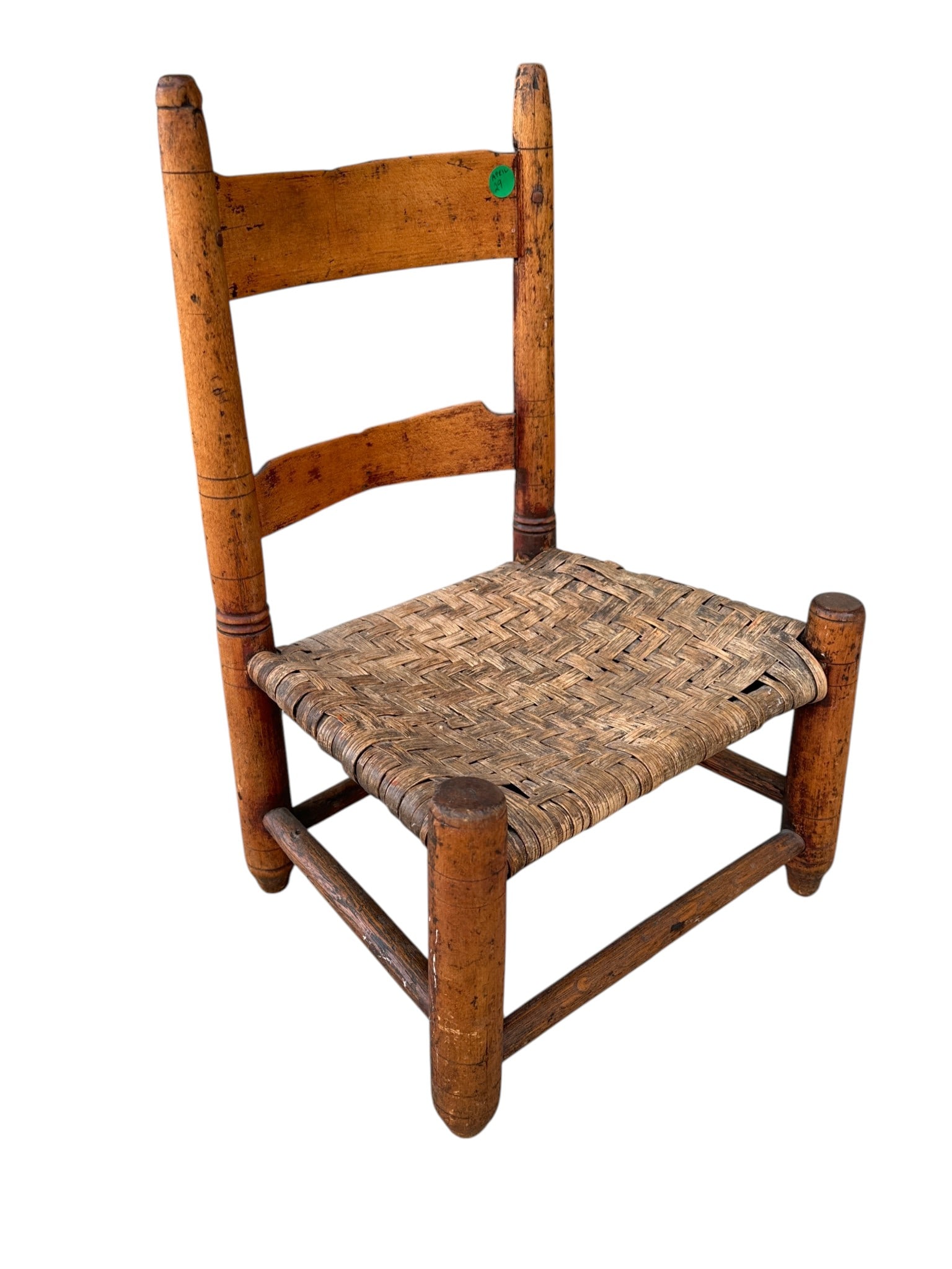 ANTIQUE AMERICAN CHILDS LADDER BACK CHAIR (1 of 4)
