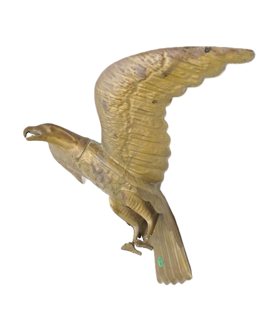 ANTIQUE AMERICAN COPPER / BRASS EAGLE WEATHERVANE (1 of 4)