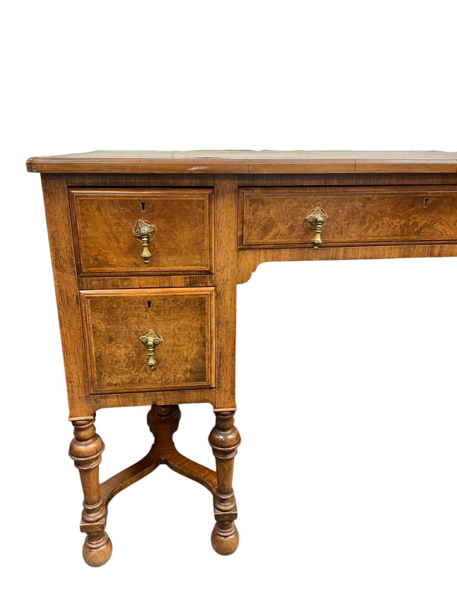 ENGLISH HOWARD & SONS BURR WALNUT DESK - 6