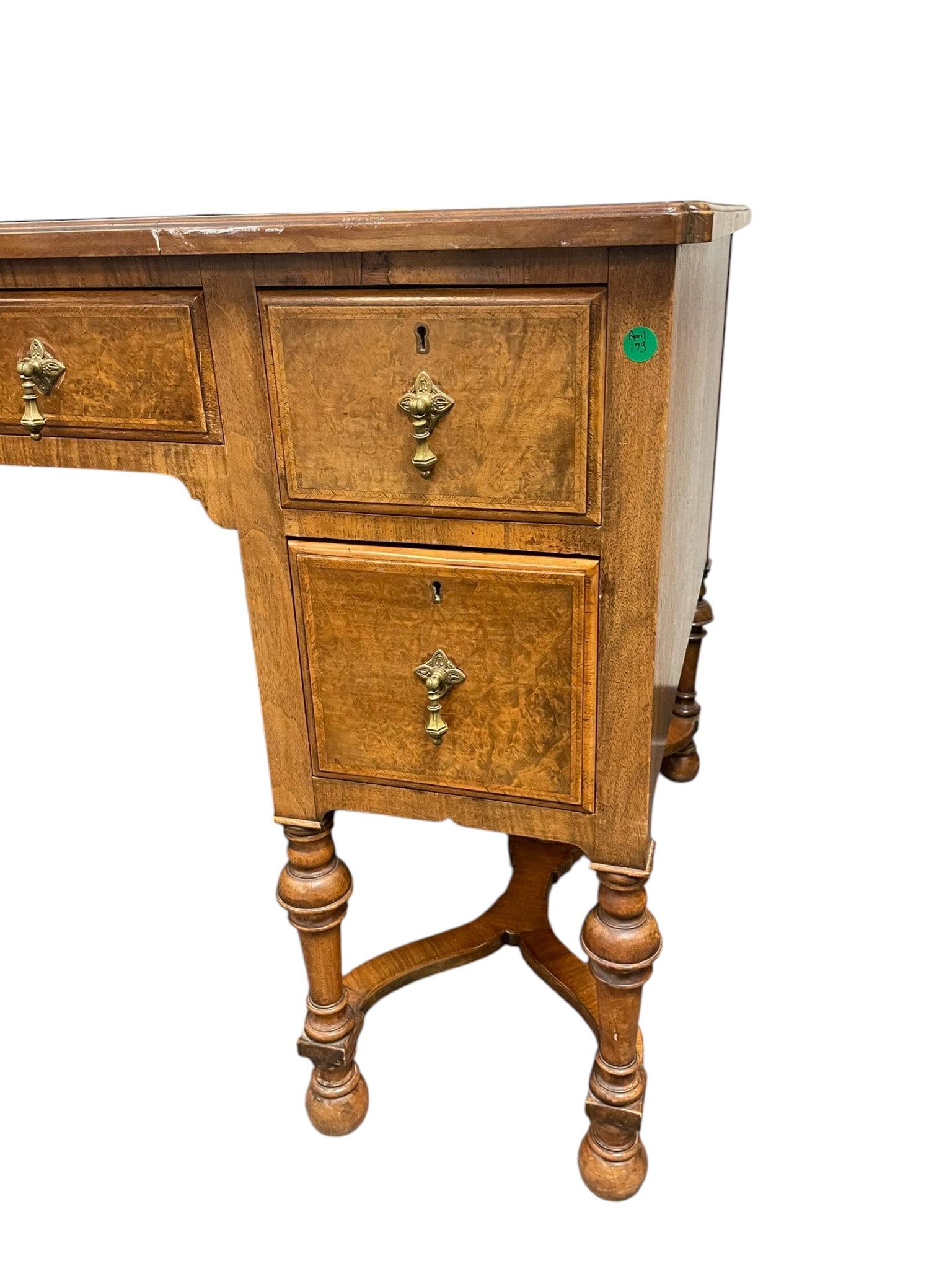 ENGLISH HOWARD & SONS BURR WALNUT DESK - 7