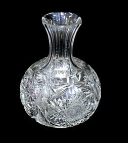 AMERICAN BRILLIANT CUT GLASS CARAFE 19th c