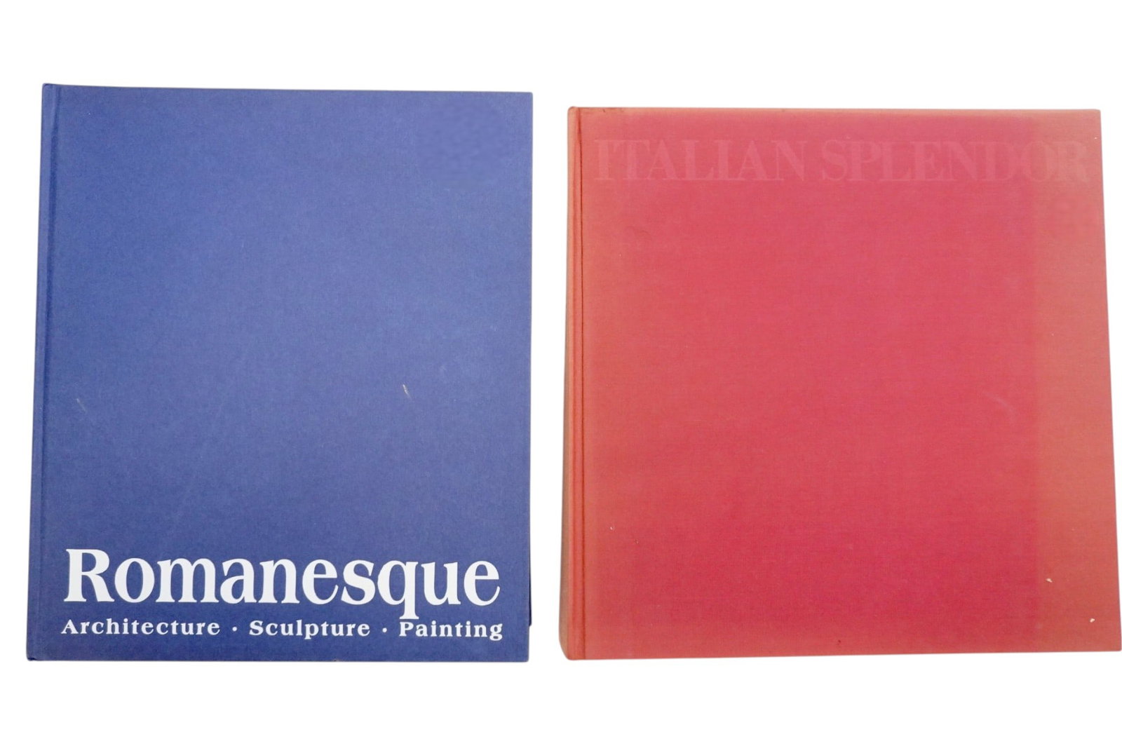 2 LARGE COFFEE TABLE BOOKS ITALIAN SPLENDOR & ROMANESQUE (1 of 4)