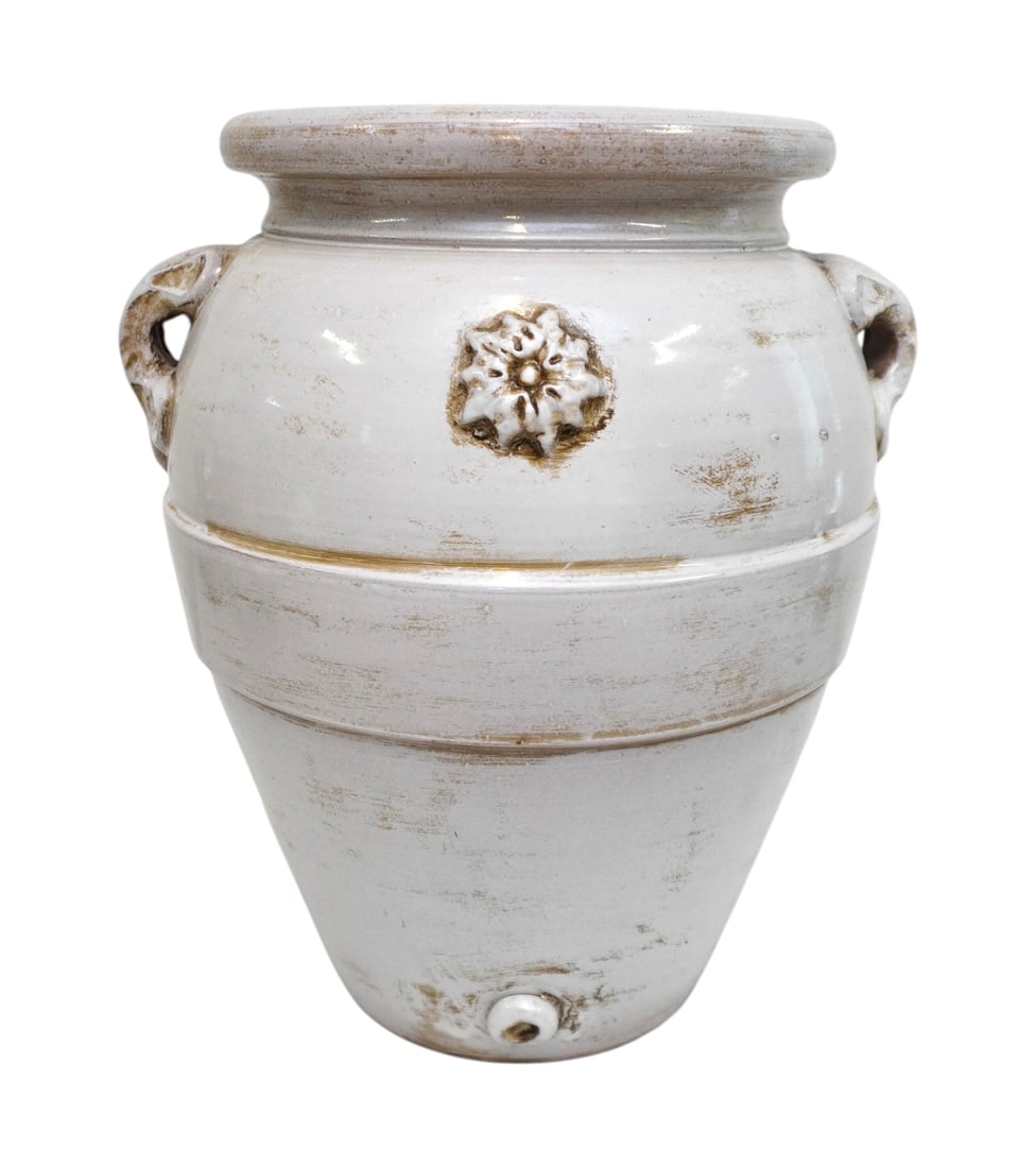 LARGE ITALIAN TERRACOTTA AMPHORA SHAPE JAR (1 of 5)