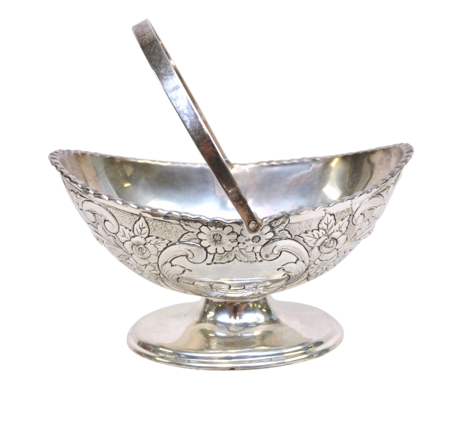 ORNATE CORBELL & CO SILVER PLATE BASKET (1 of 5)