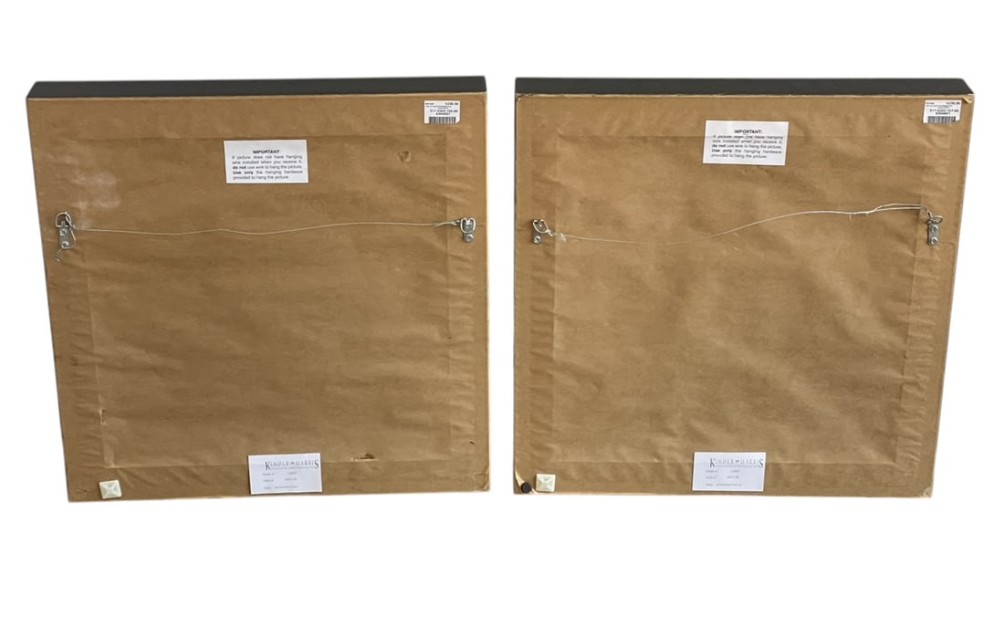 PAIR ABSTRACT SCREEN PRINTS KINDER - HARRIS - 3