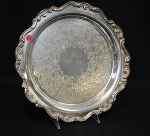 VINTAGE GORHAM HERITAGE SILVER PLATE TRAY