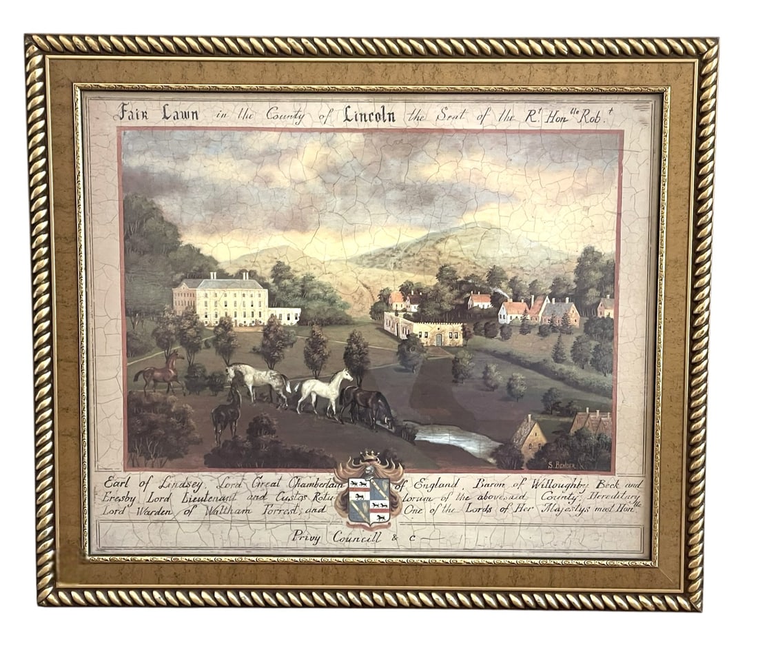 FAIRLAWN COUNTY OF LINCOLN FRAMED PRINT BY S. BENDER (1 of 5)