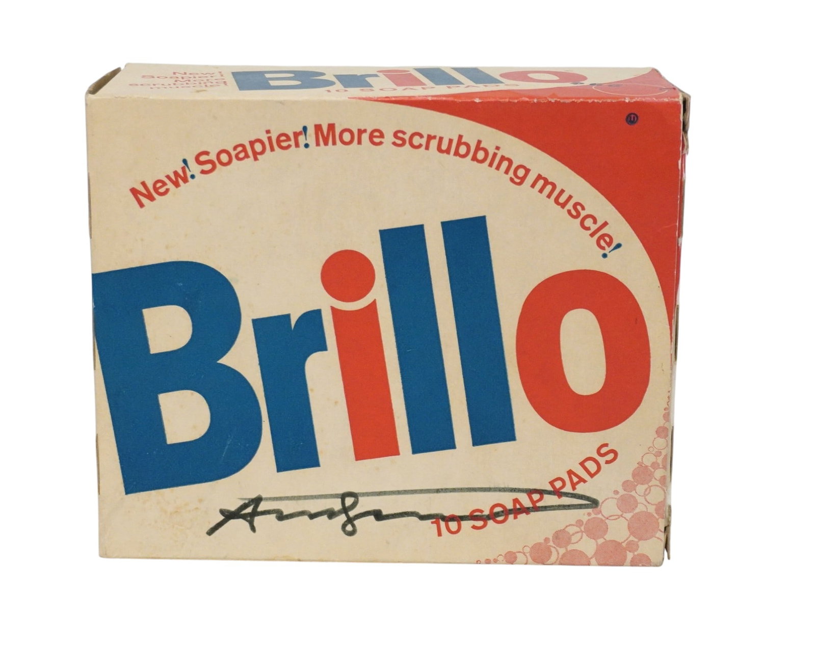 ANDY WARHOL AUTOGRAPHED BRILLO PAD BOX (1 of 4)