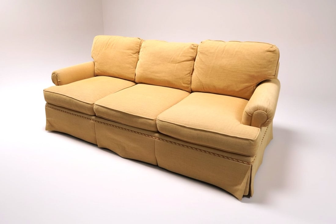 CUSTOM SOUTHWOOD TAN THREE- CUSHION SOFA (1 of 11)
