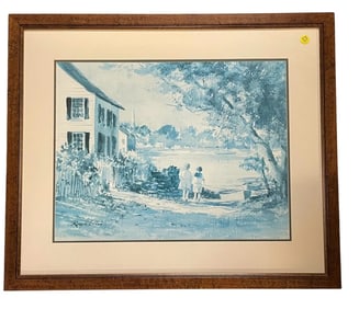RAY ELLIS EDGARTOWN LANE FRAMED PRINT