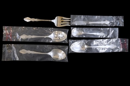 6 STERLING SILVER DOVER SERVING PIECES