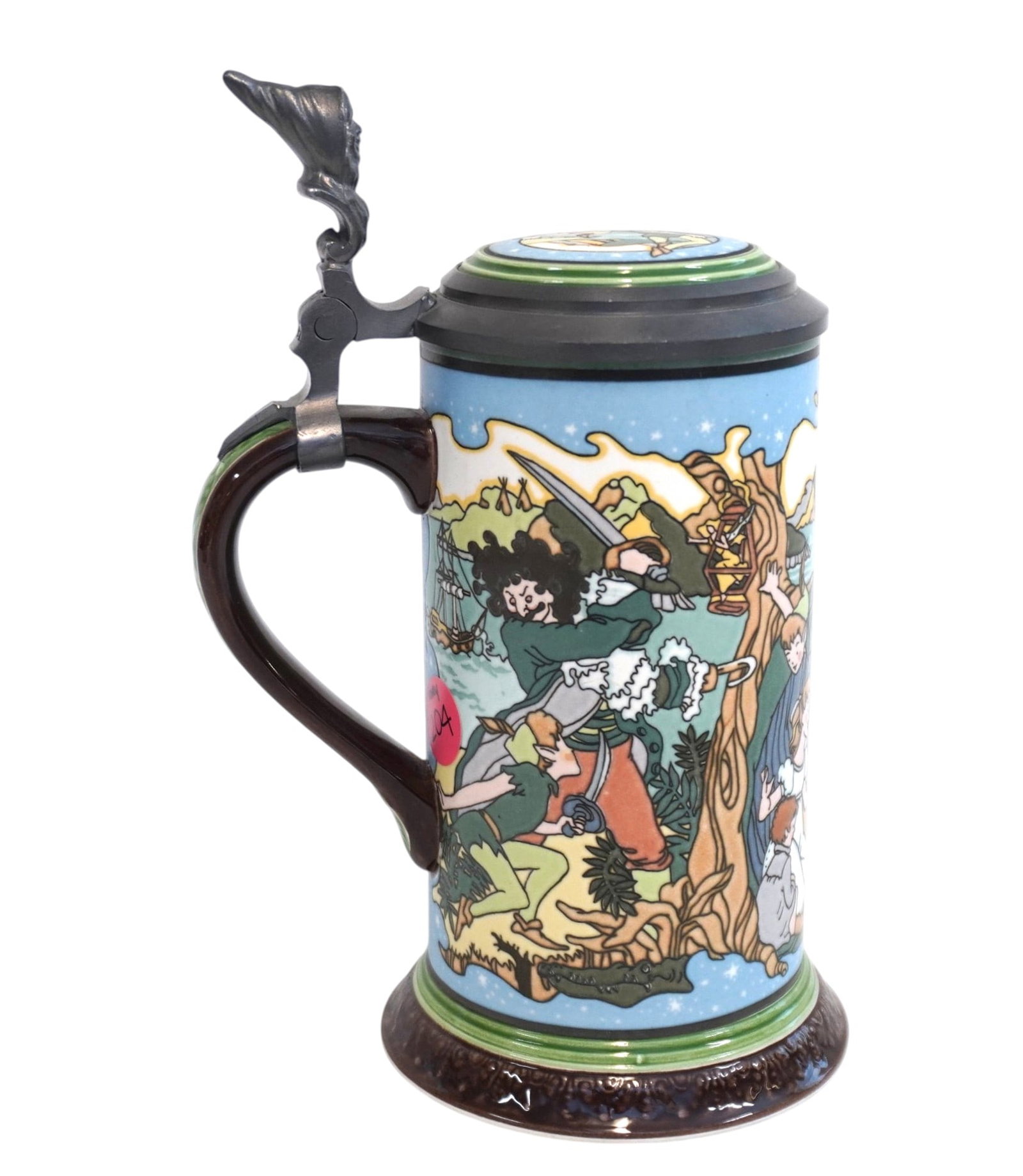 RARE METTLACH FAIRYTALE PETER PAN STEIN (1 of 7)