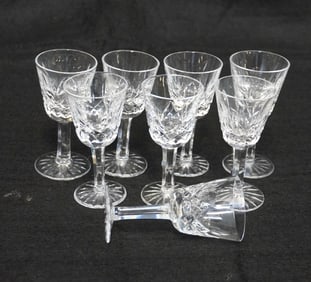 SET OF 8 WATERFORD LISMORE CORDIAL GLASSES