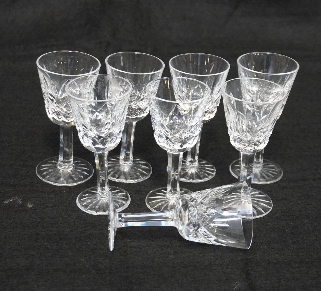 SET OF 8 WATERFORD LISMORE CORDIAL GLASSES (1 of 4)