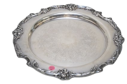 REED AND BARTON KING FRANCIS SILVERPLATE TRAY