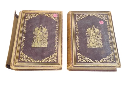 ANTIQUE 1855 EDITIONS OF A HISTORY OF ALL NATIONS BY A.G. GOODRICH