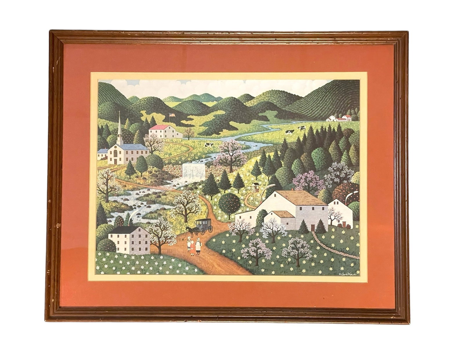 CHARLES WYSOCKI "COUNTRY ROAD" FRAMED PRINT (1 of 2)