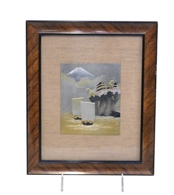 JAPANESE CHOKIN FRAMED ART