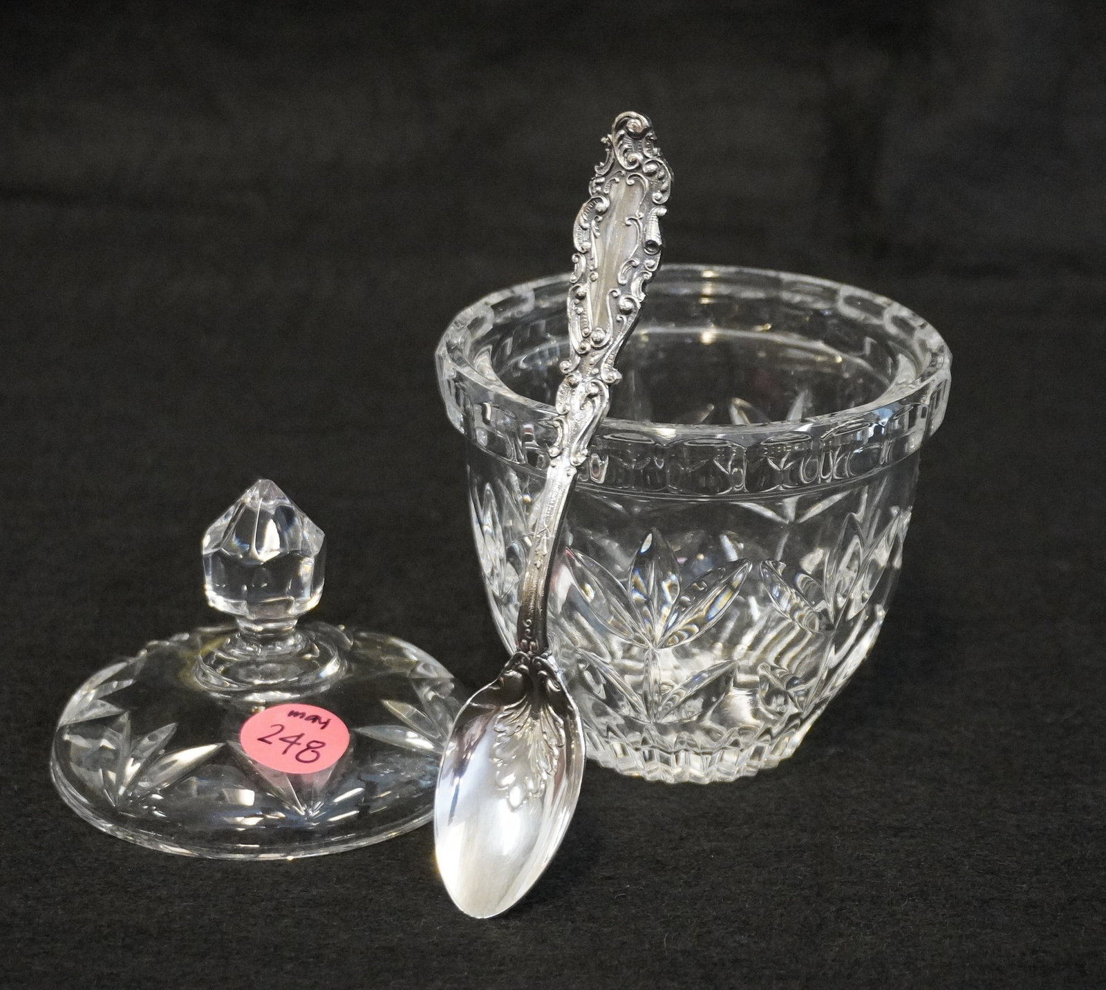 GORHAM CRYSTAL SUGAR BOWL (1 of 2)