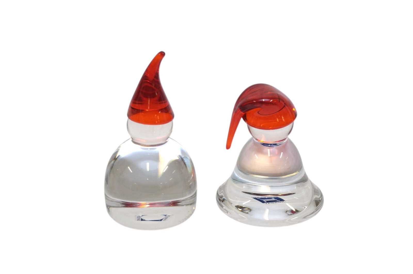 PAIR OF HADELAND GLASSVERK GNOME FIGURINES (1 of 4)