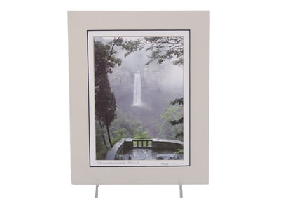 SIGNED TAUGHANNOCK FALLS PRINT BY RICHARD D. WELCH