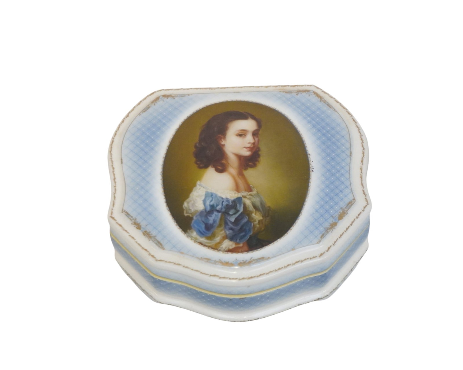 VINTAGE RUSSIAN FEDOSKINO LACQUER PORTRAIT BOX (1 of 4)