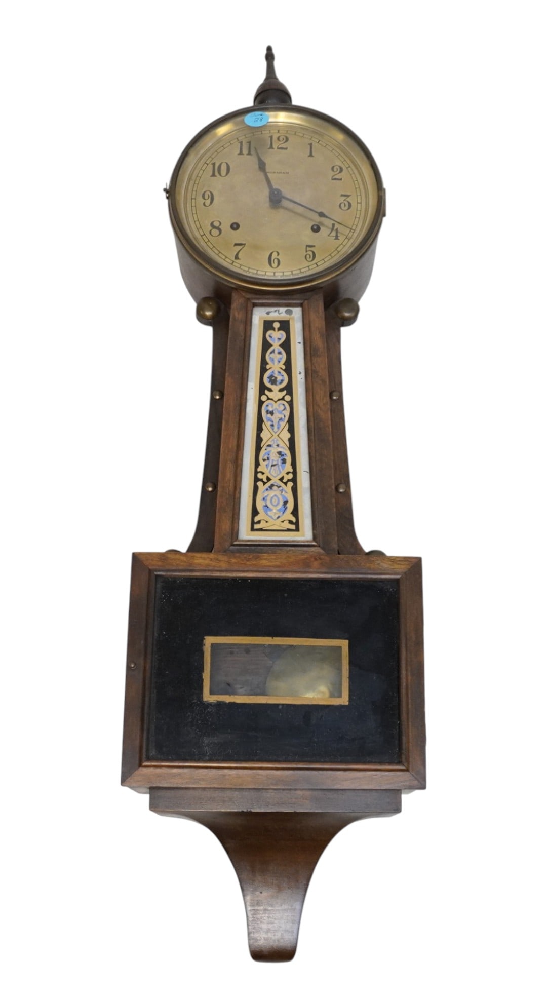 1920 INGRAHAM CLOCK 8 DAY TIME & STRIKE BANJO CLOCK (1 of 11)