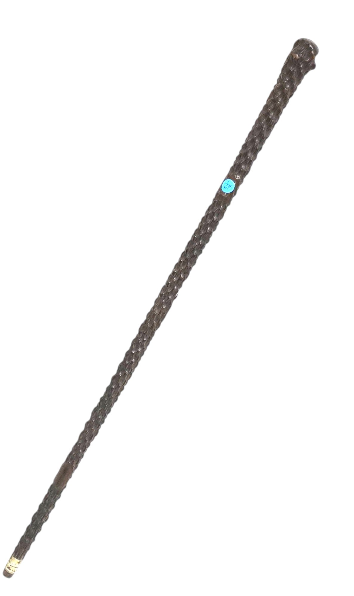 GENTLEMENS CARVED BRIAR WOOD WALKING STICK (1 of 5)