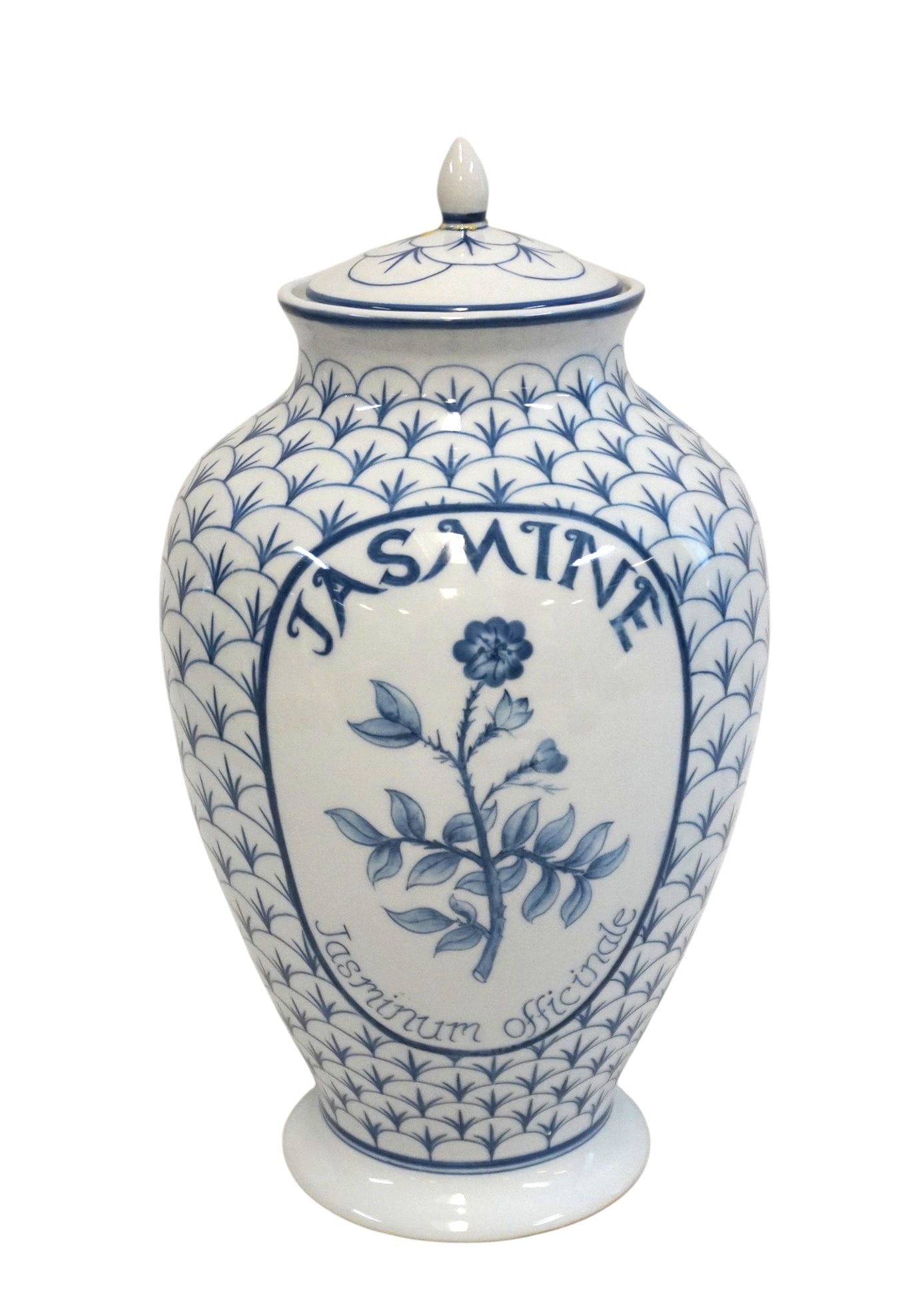 MAITLAND SMITH BLUE & WHITE PORCELAIN JASMINE GINGER JAR (1 of 8)