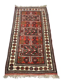 VINTAGE HAND KNOTTED TURKMEN KHORASAN RUG