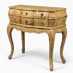 FRENCH PROVINCIAL STYLE SERPENTINE CHEST