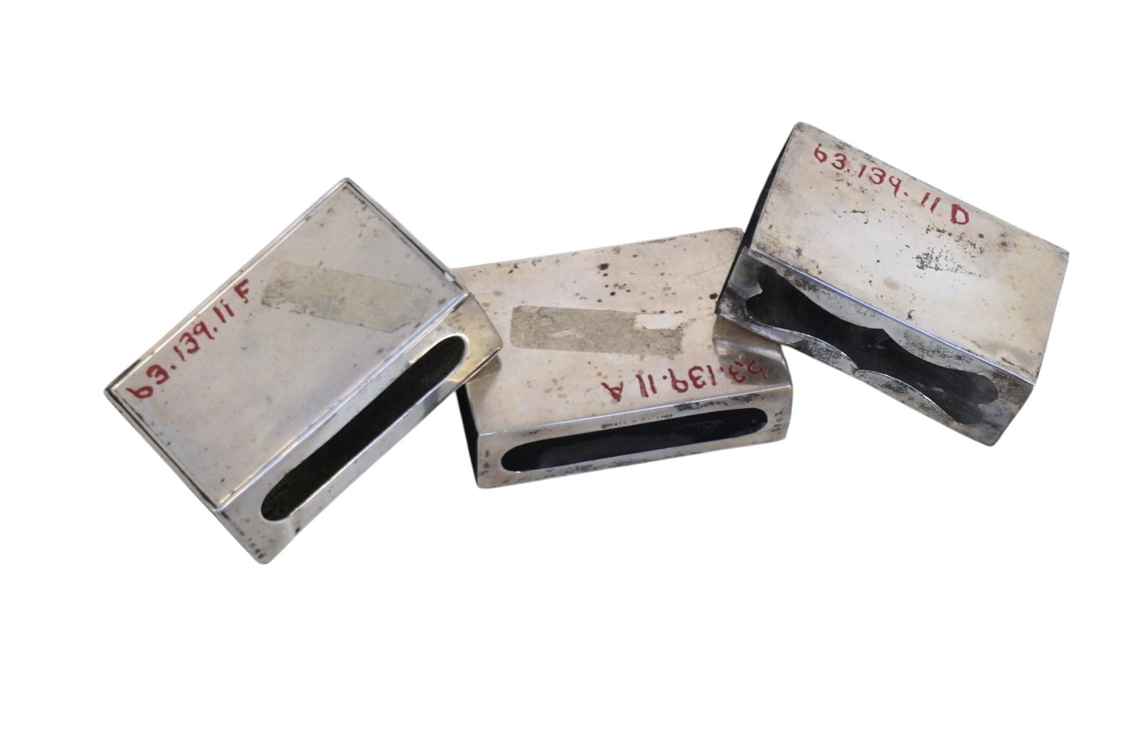3 VINTAGE TIFFANY STERLING SILVER MATCHBOX COVERS (1 of 8)