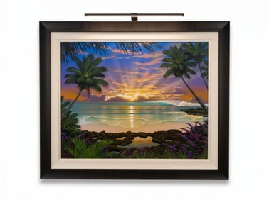 LARGE STEVEN POWER GICLEE ON CANVAS SUNSET