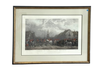 LARGE AQUATINT ENGRAVING W.H.BARRAUD THE PYTCHLEY HUNT