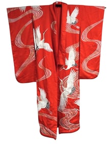 ORIGINAL EXQUISITE SILK JAPANESE WEDDING KIMONO