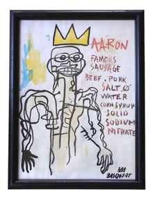 "AARON" FAMOUS SAUSAGE AFTER BASQUIAT