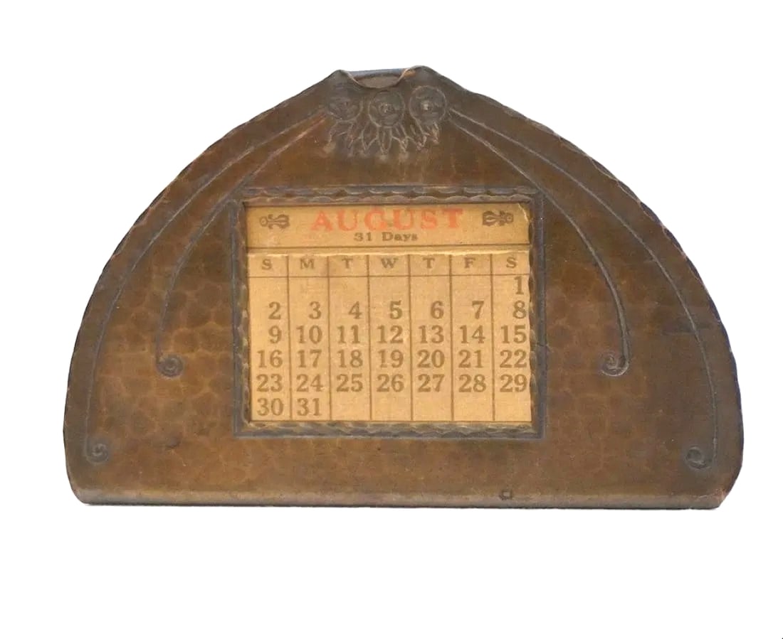 ROYCROFT ARTS & CRAFTS COPPER PERPETUAL CALENDAR (1 of 2)