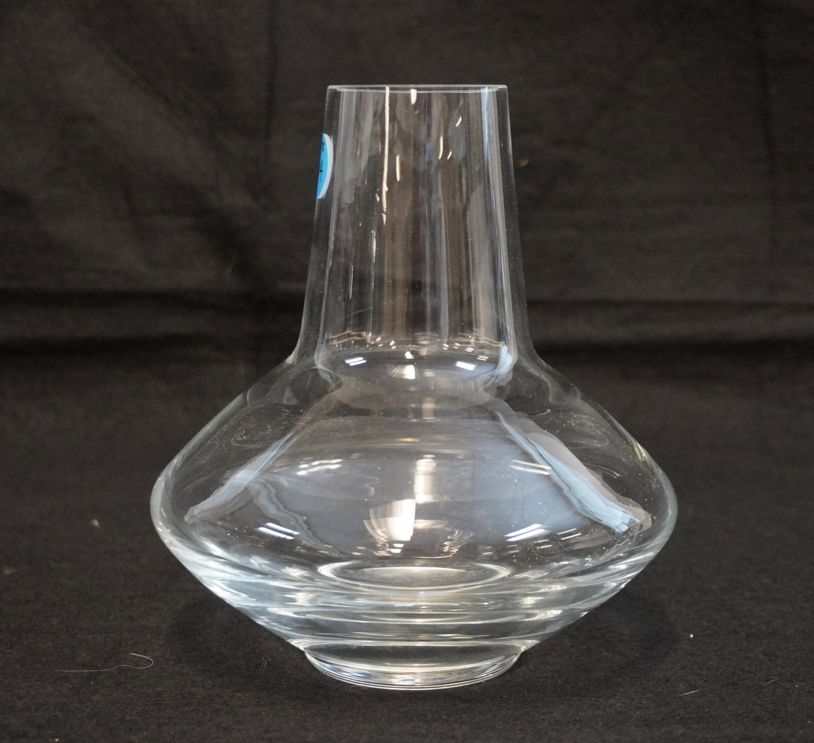 NORDIC GLASS VASE: Nordic Glass Vase. Measures approx. 7.5" x 5.5" and weighs 1 lb 13 oz.