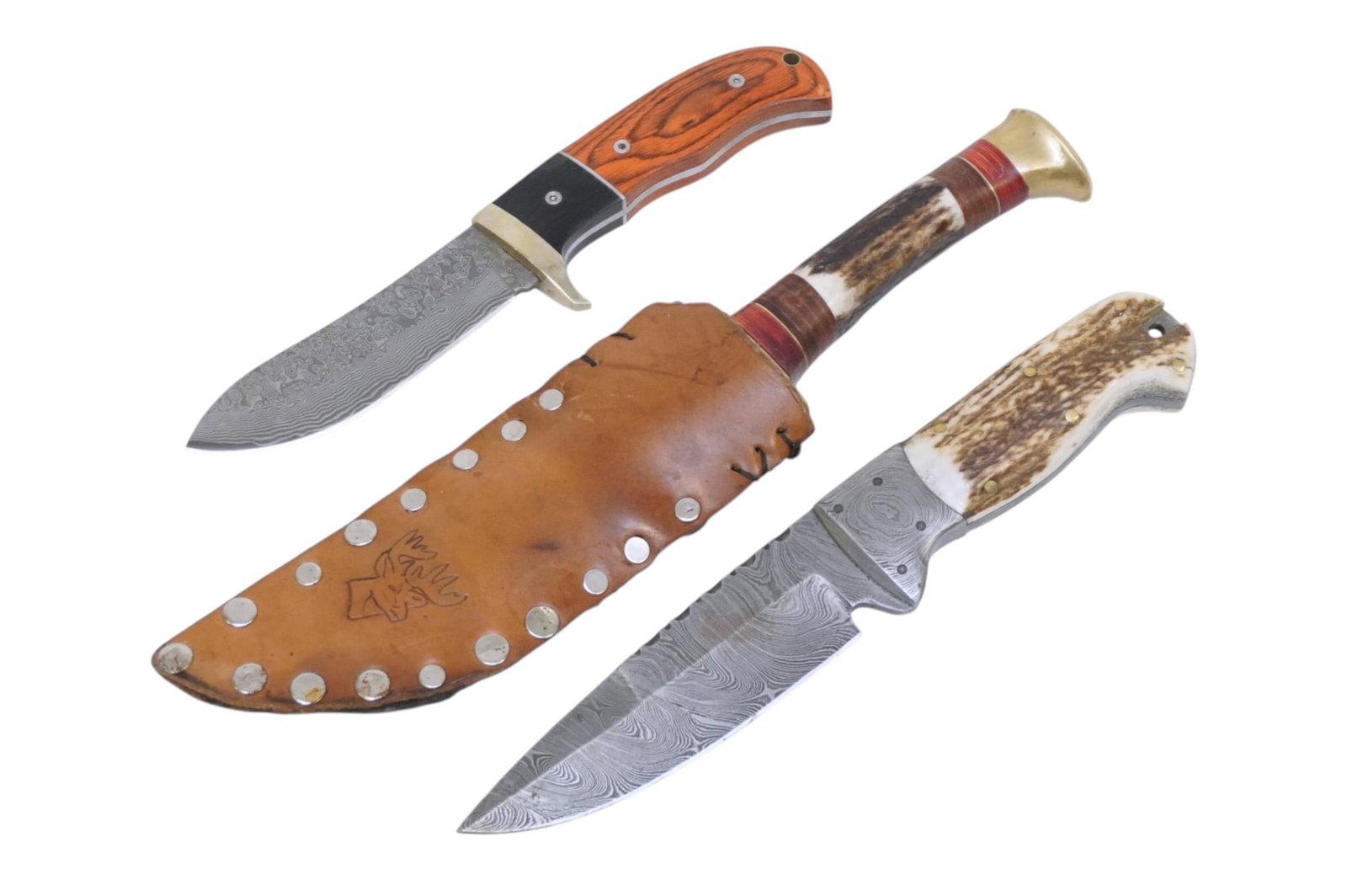 3 COLLECTIBLE HUNTING KNIVES FIXED BLADE (1 of 7)