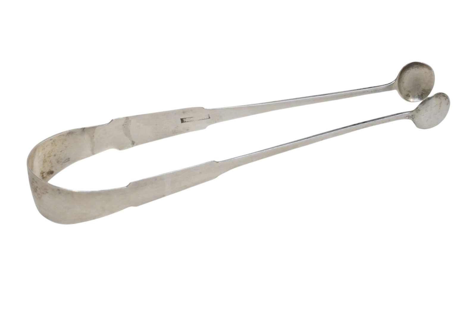 ANTIQUE AMERICAN COIN SILVER SUGAR TONGS (1 of 4)