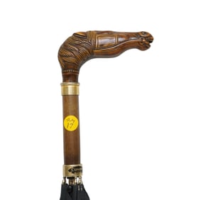 VINTAGE HORSE HEAD UMBRELLA COMOYS OF LONDON