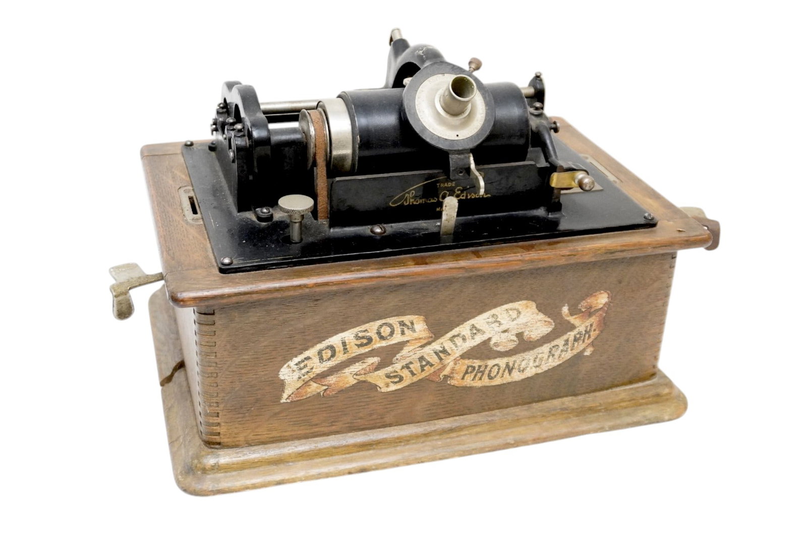 ANTIQUE EDISON STANDARD PHONOGRAPH OAK (1 of 9)