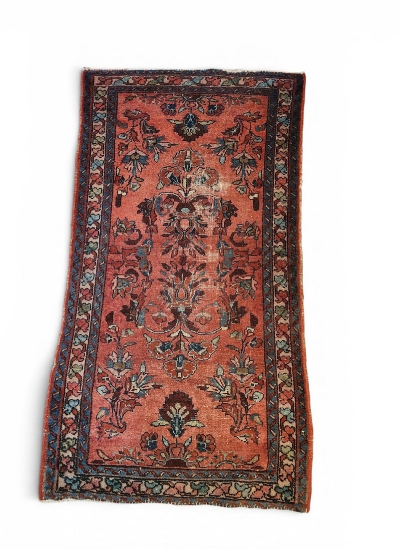 ANTIQUE PERSIAN SAROUK HAND KNOTTED RUG (1 of 3)
