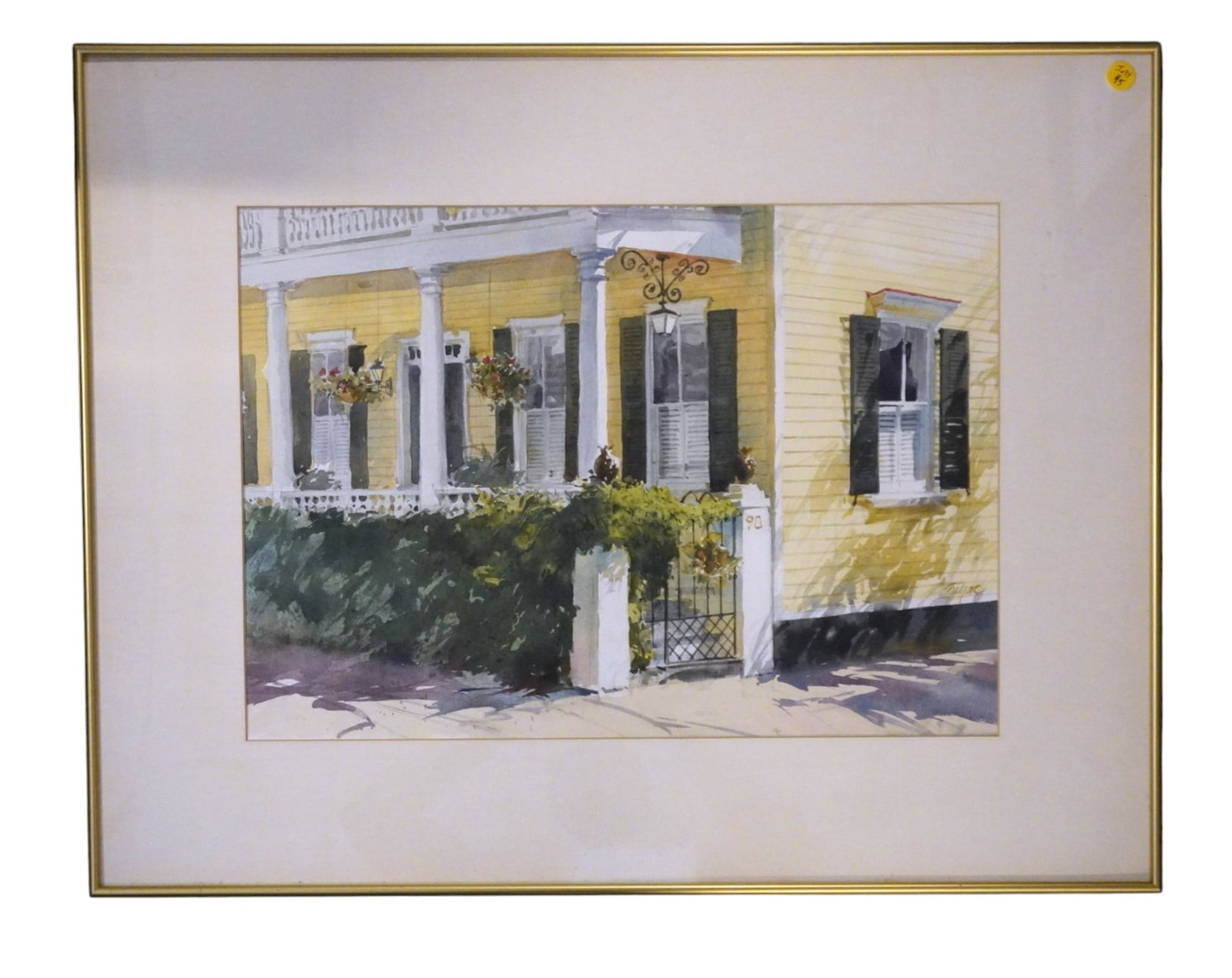DICK ZAYAC (1929-2012) ORIGINAL WATERCOLOR SOUTHERN HOME (1 of 3)
