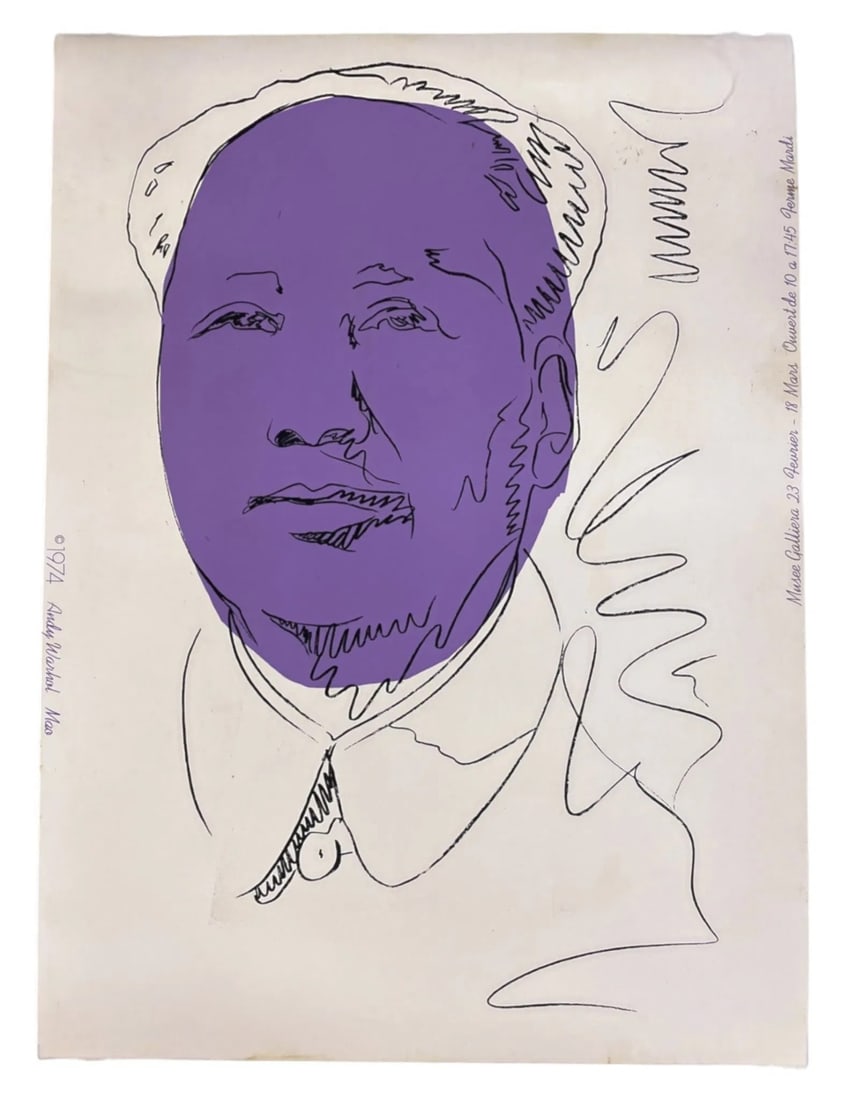 ANDY WARHOL MAO 1974 MUSEE GALLIERA EXHIBITION (1 of 3)