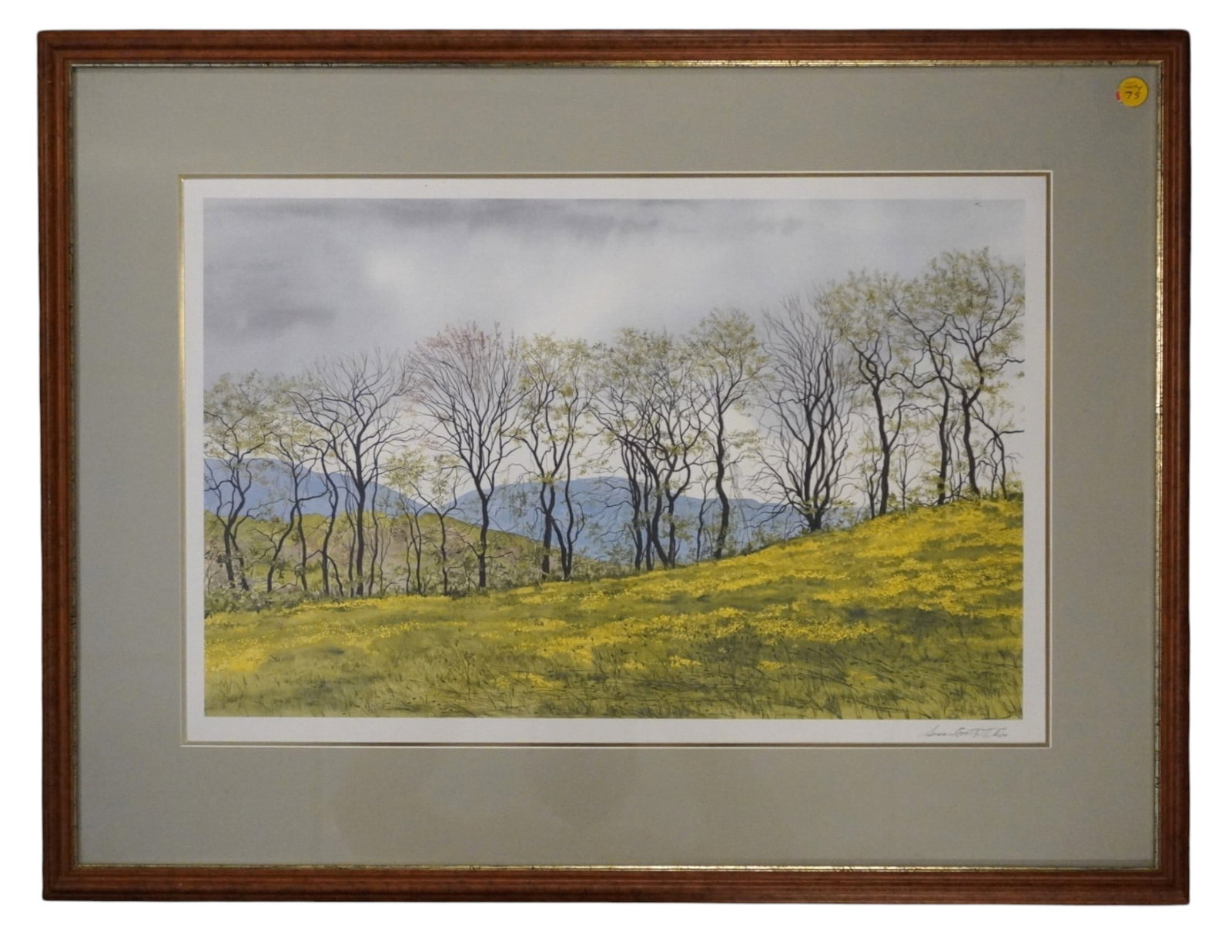 SUSAN BOOTH TITUS (1940-2016) SPRING HEDGEROW PRINT (1 of 4)