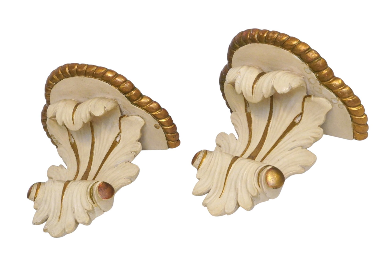 PAIR OF VINTAGE NEOCLASSICAL STYLE DECORATIVE WALL BRACKETS (1 of 7)