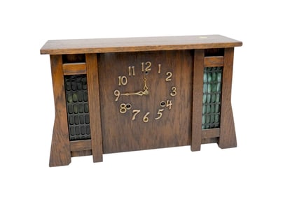 ARTS & CRAFTS MISSION WOOD GILBERT EL CANO CLOCK