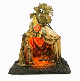 AUSTRIAN COLD PAINTED ORIENTALIST BRONZE BY ANTON CHOTKA